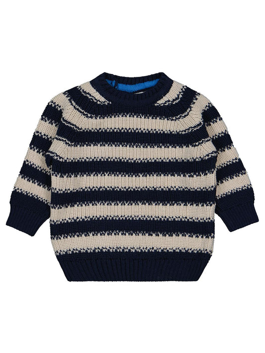 Civil Baby Elvi Çizgili 6-18 Ay Kazak - Lacivert