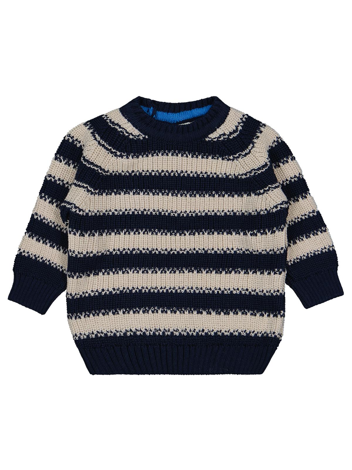 Civil Baby Elvi Çizgili 6-18 Ay Kazak - Lacivert