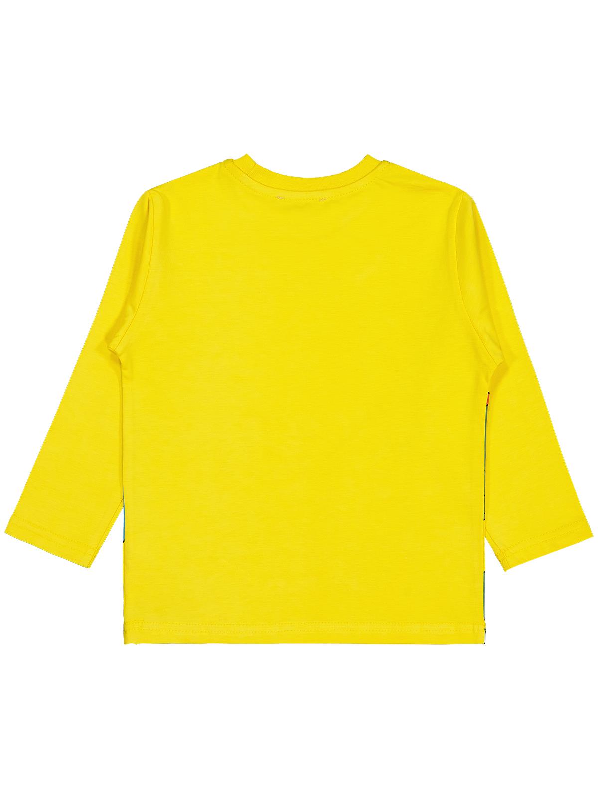 Civil Erkek Çocuk Colour Dinazor Baskılı Sweatshirt | Süprem Uzun Kol | Okul Kreş ve Günlük Kullanım - Sarı