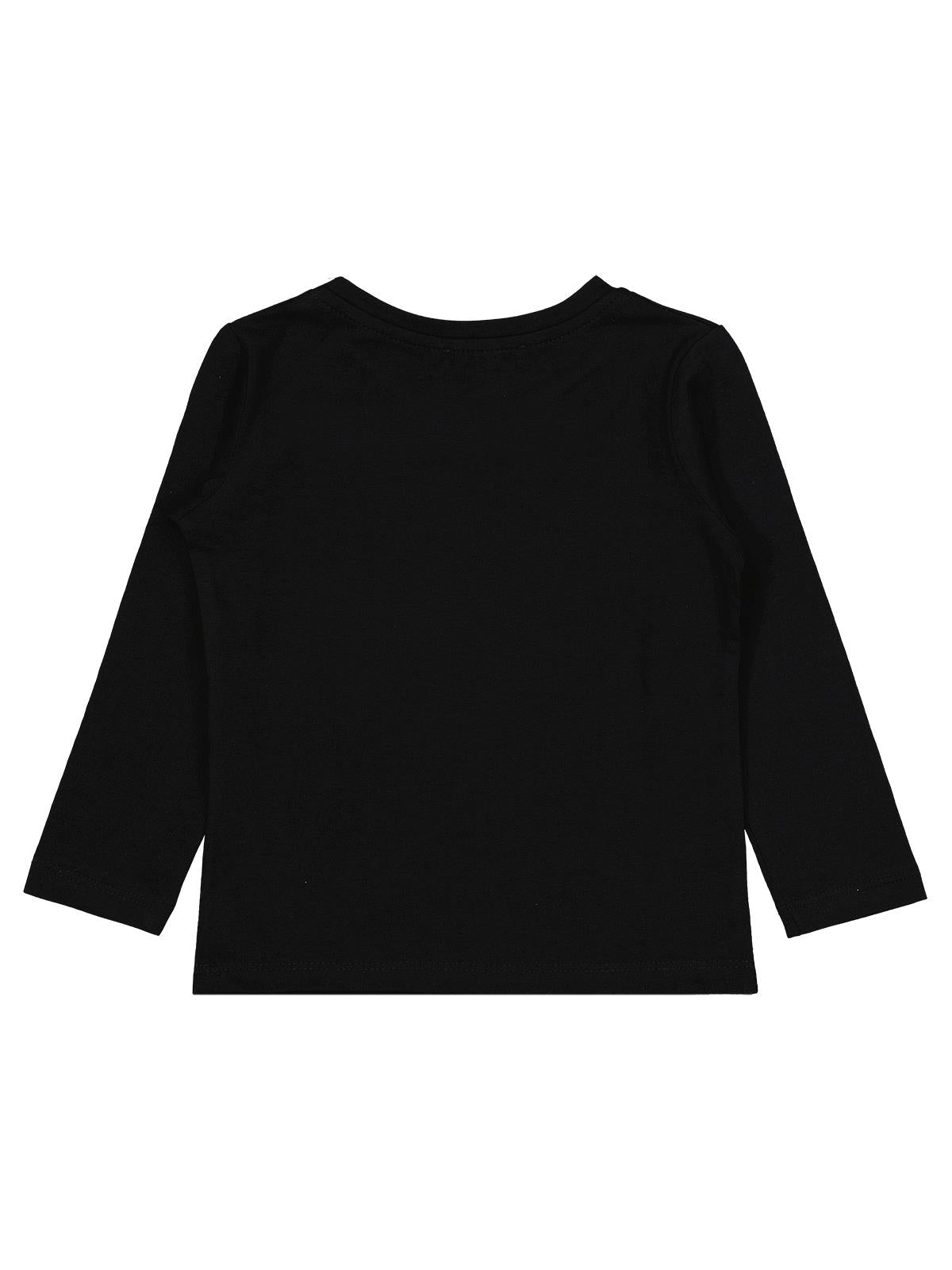 Civil Kız Çocuk Basic Sweatshirt | Likralı Süprem Uzun Kol | Okul Kreş ve Günlük Kullanım - Siyah