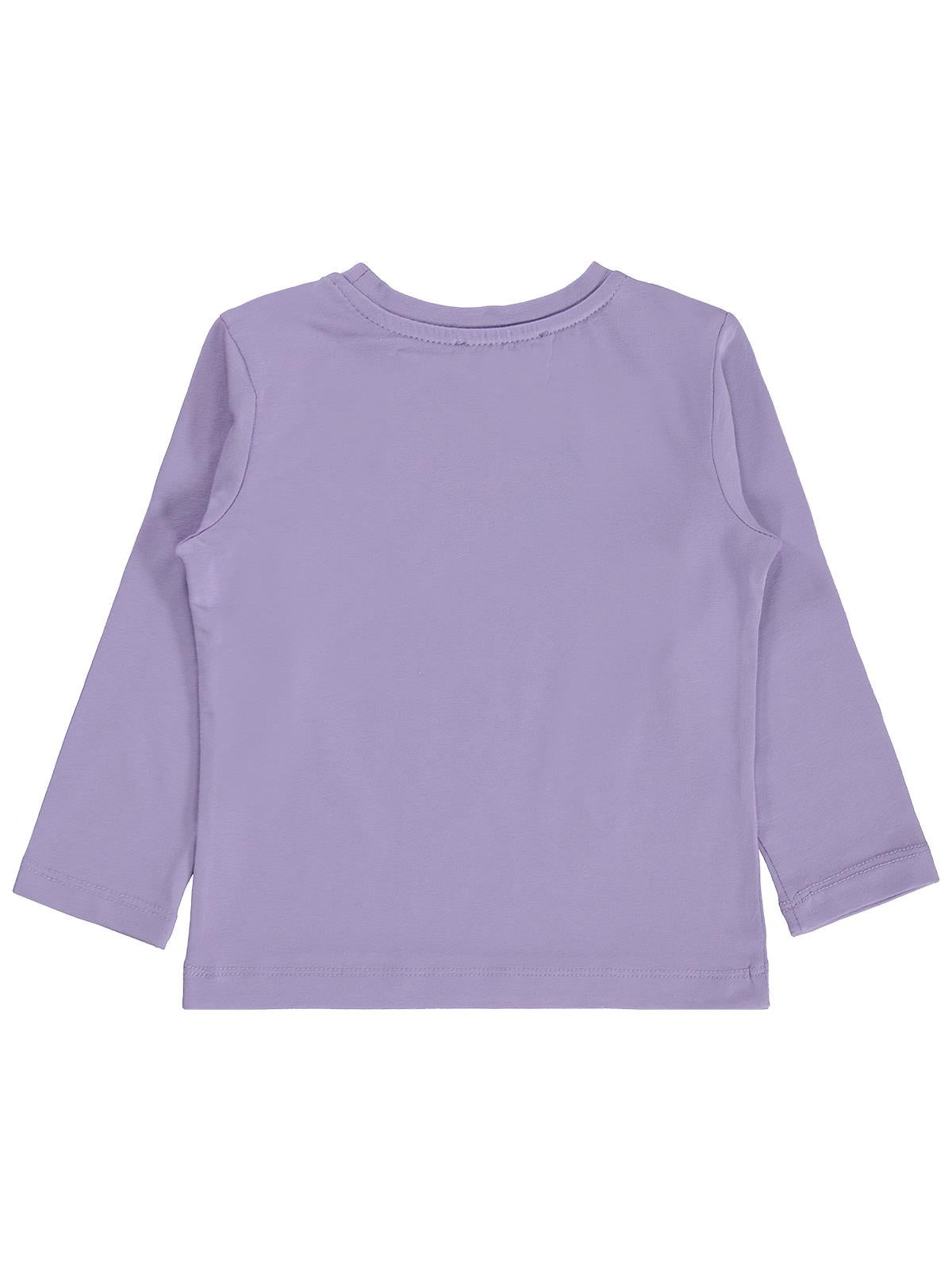 Civil Kız Çocuk Basic Sweatshirt | Likralı Süprem Uzun Kol | Okul Kreş ve Günlük Kullanım - Lila