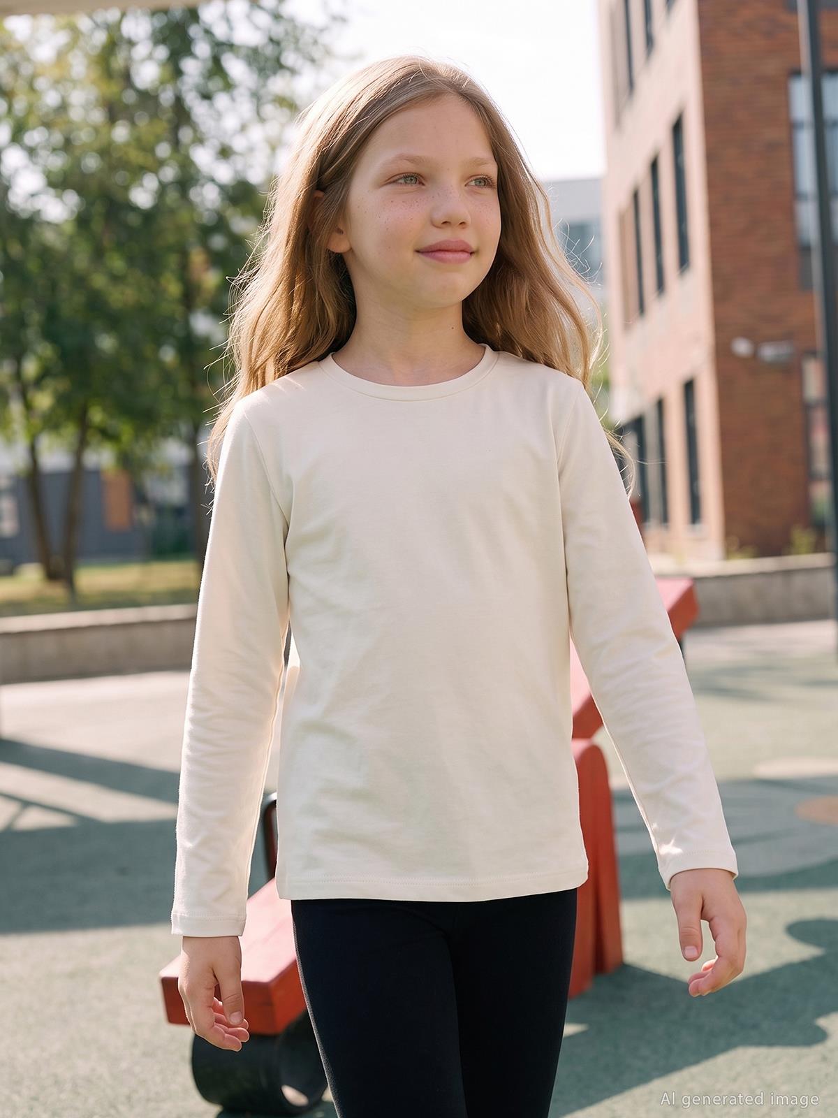 Civil Girls Basic 6-9 Yaş Sweatshirt - Ekru