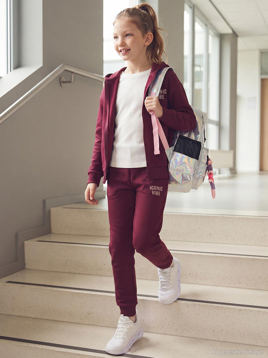 Civil Kız Çocuk Basic Sweatshirt | Likralı Süprem Uzun Kol | Okul Kreş ve Günlük Kullanım - Beyaz