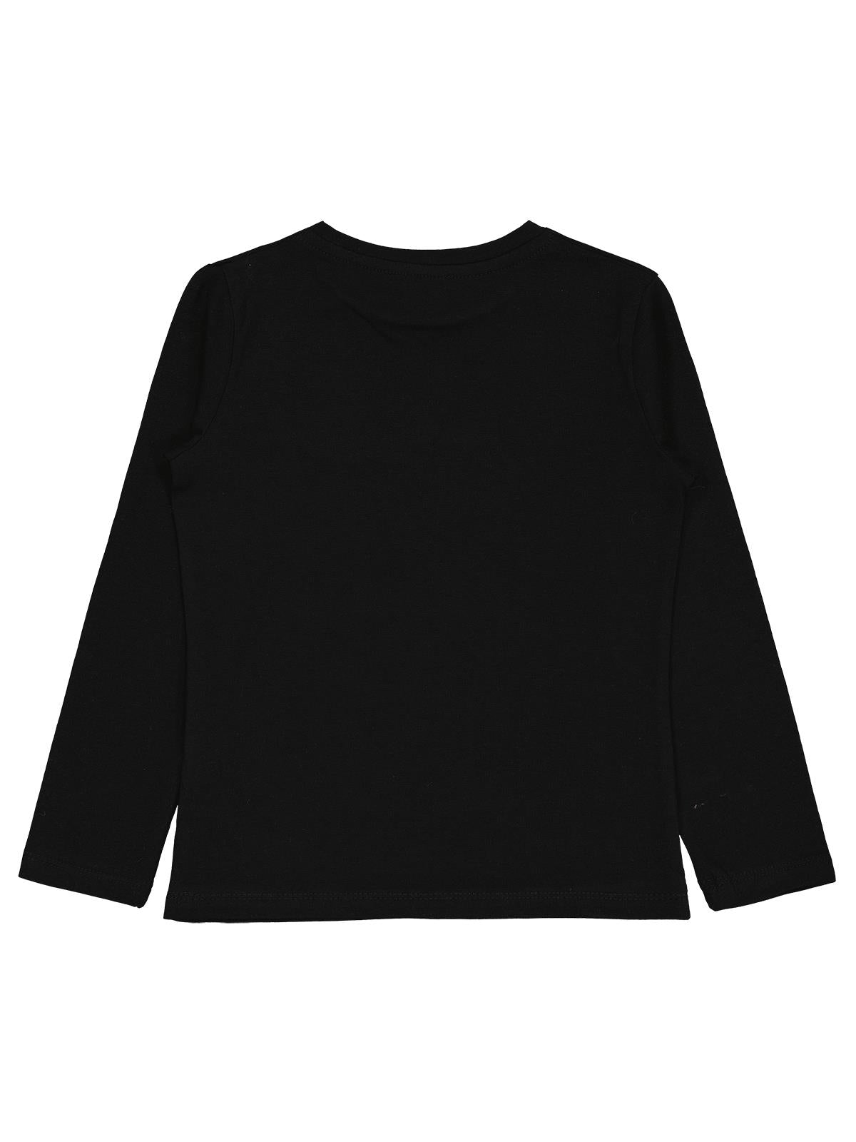 Civil Girls Kız Çocuk Basic Sweatshirt | Likralı Süprem Uzun Kol | Okul Kreş ve Günlük Kullanım - Siyah