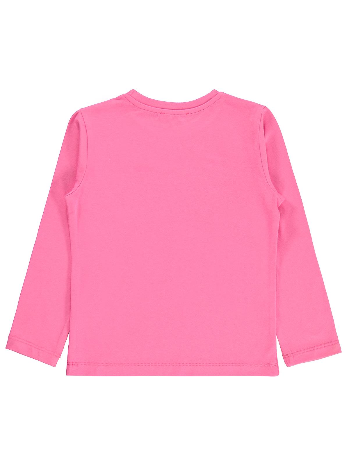 Civil Kız Çocuk Basic Sweatshirt | Likralı Süprem Uzun Kol | Okul Kreş ve Günlük Kullanım - Pembe
