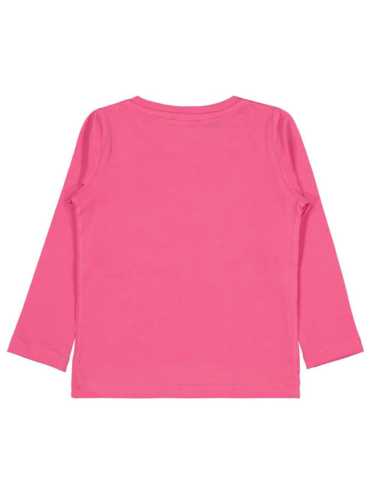 Civil Kız Çocuk Unicorn Baskılı Sweatshirt | Likralı Süprem Uzun Kol | Okul Kreş ve Günlük Kullanım - Pembe