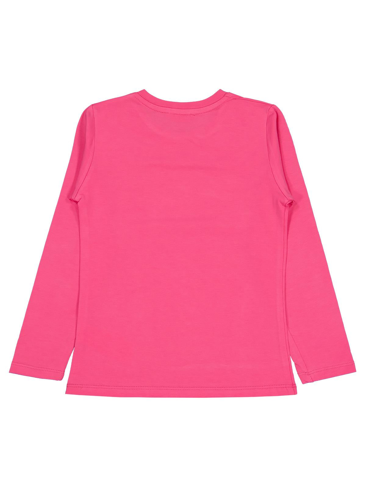 Civil Kız Çocuk Good Vibes Only Baskılı Sweatshirt | Likralı Süprem | Okul Kreş ve Günlük Kullanım - Pembe