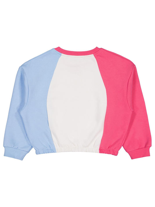 Civil Kız Çocuk Keep Growing Baskılı Sweatshirt | 3 İp Uzun Kol | Okul Kreş ve Günlük Kullanım - Ekru