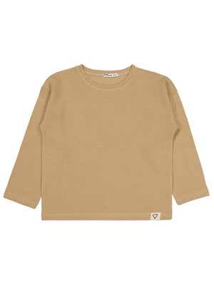 Civil Boys Jakarlı Basic 10-13 Yaş Sweatshirt - Bej