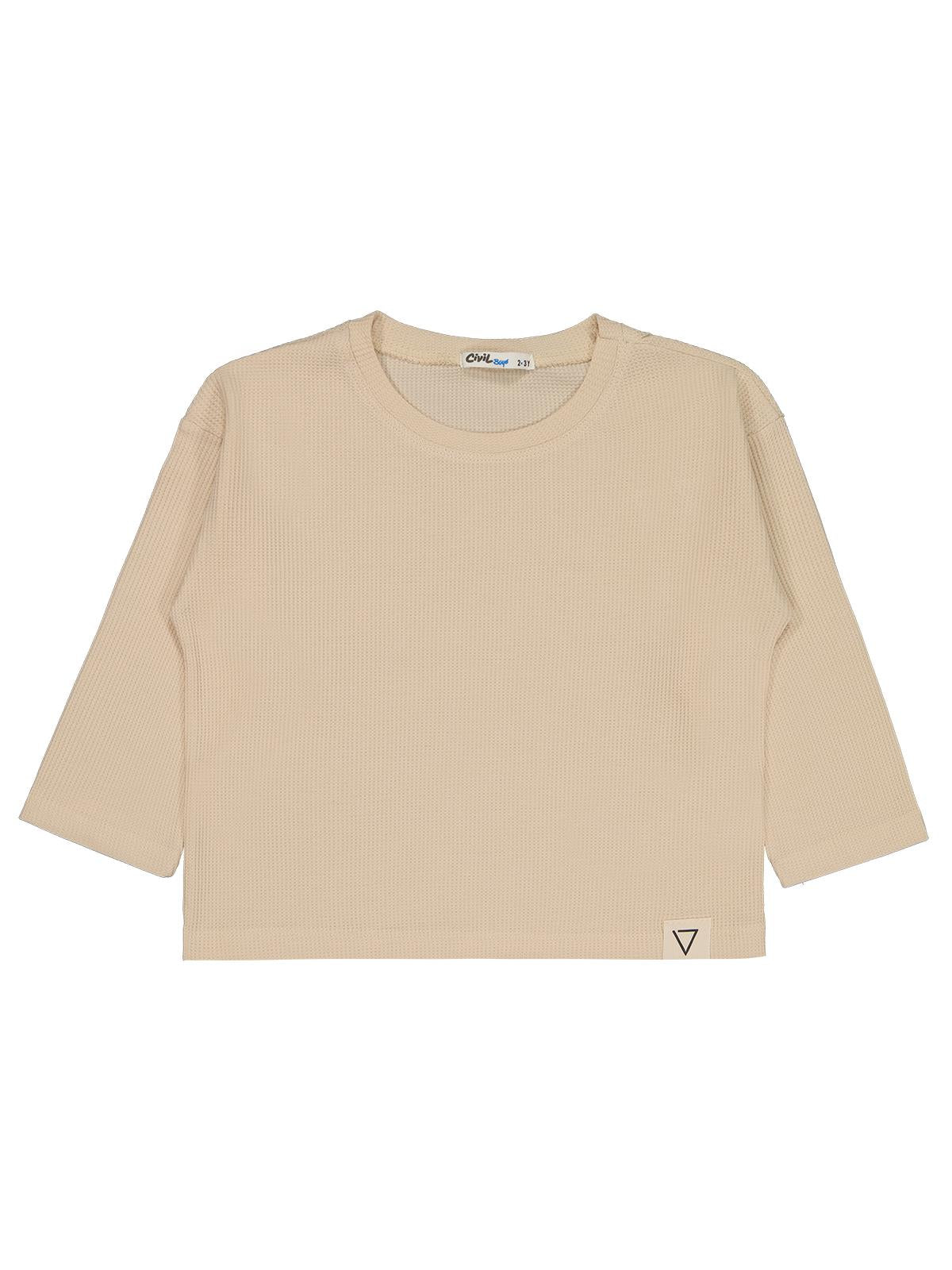 Civil Boys Basic 2-5 Yaş Sweatshirt - Fil Dişi