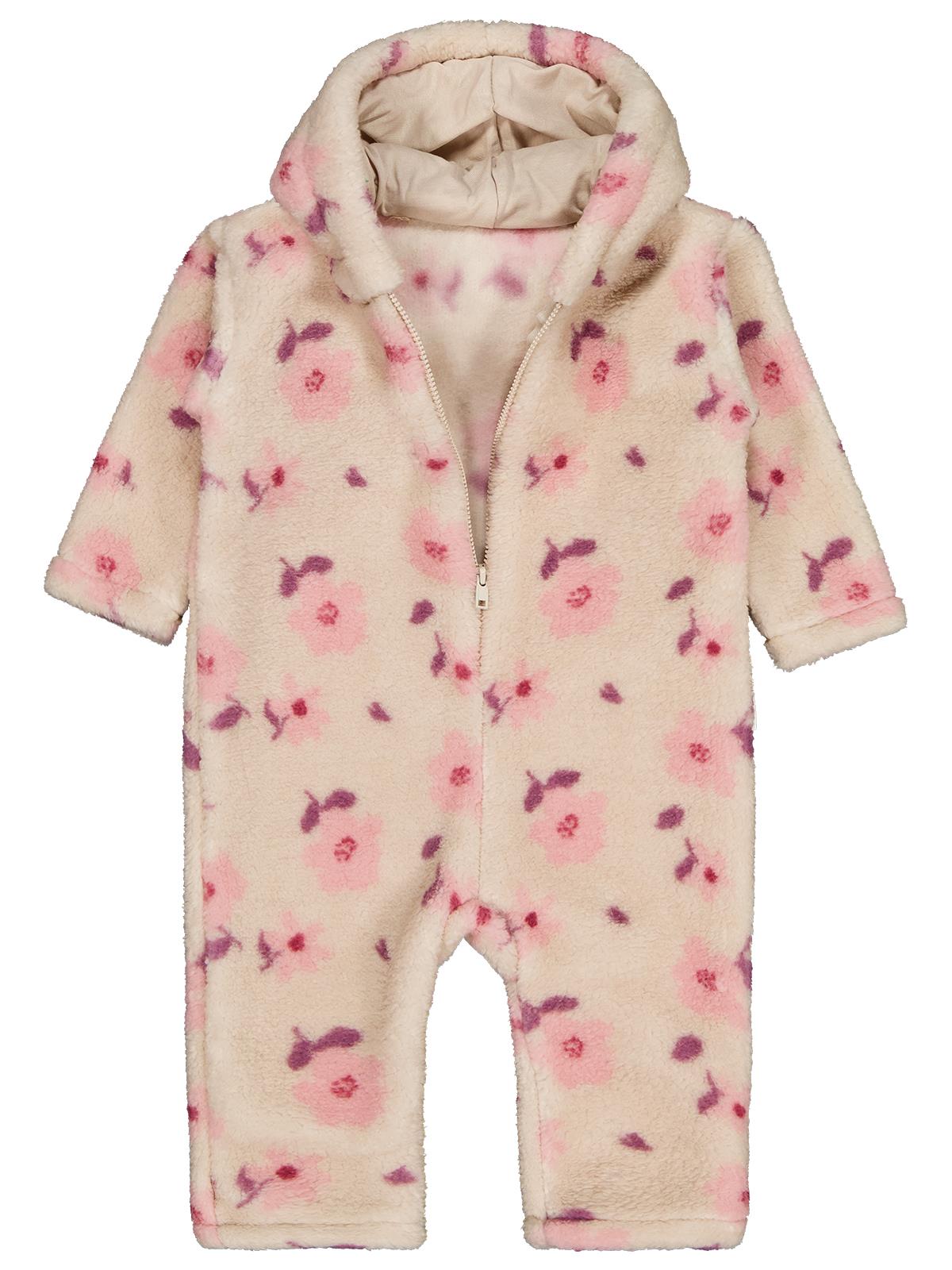 Civil Baby Çiçek Baskılı 6-18 Ay Tulum - Bej