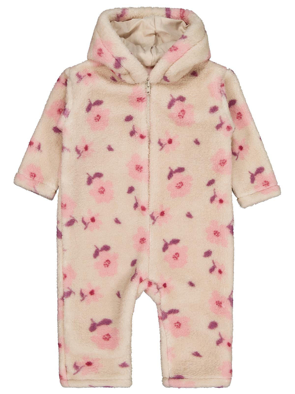 Civil Baby Çiçek Baskılı 6-18 Ay Tulum - Bej
