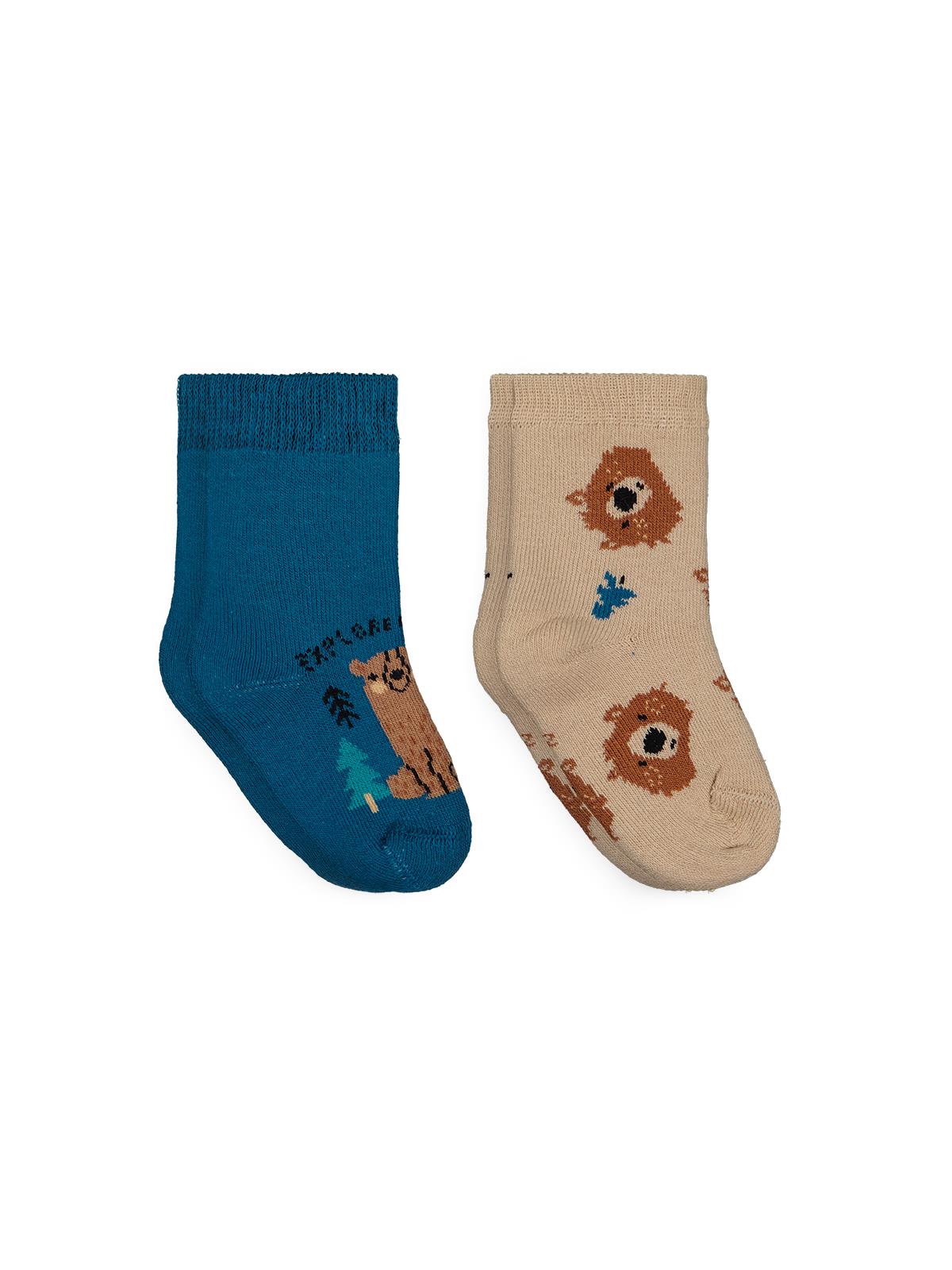 Civil Baby Bear Havlu 6- 2'li Bebek Erk Çorap Set