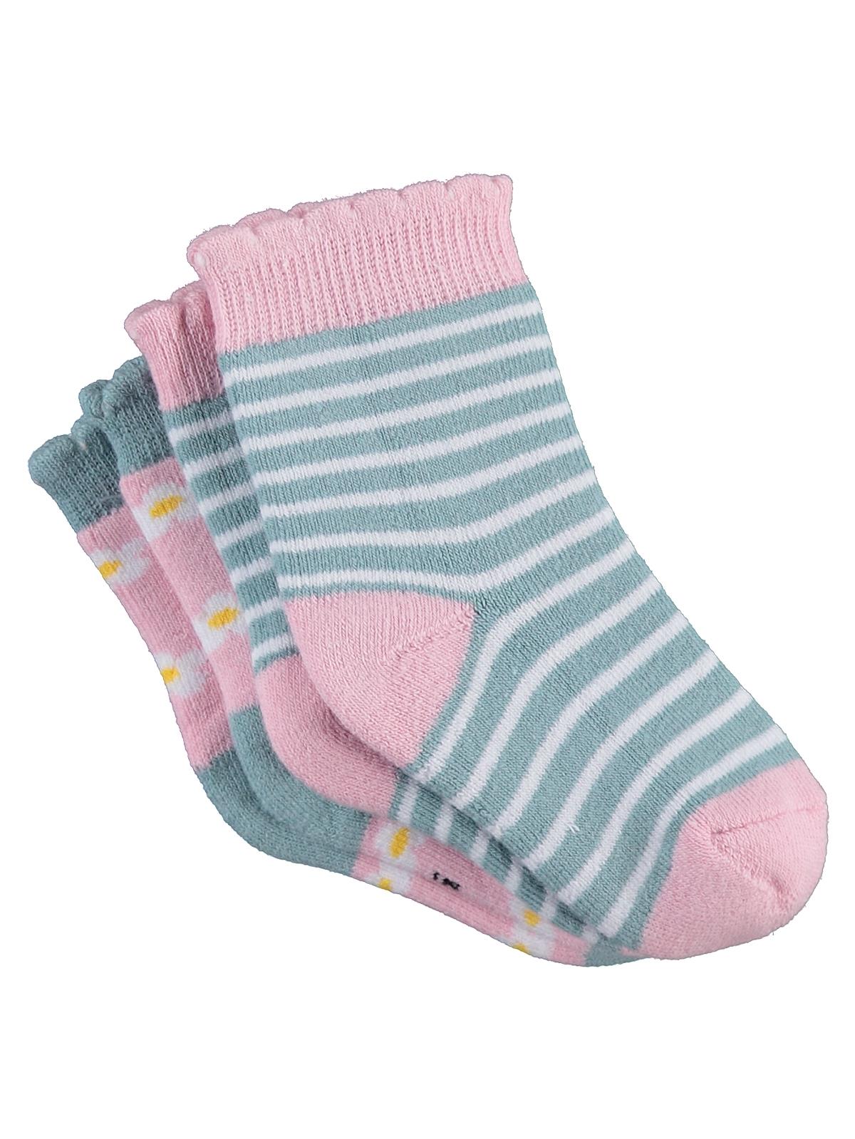 Civil Baby Flower Havlu 6- 2'li Bebek Kız Çorap Set