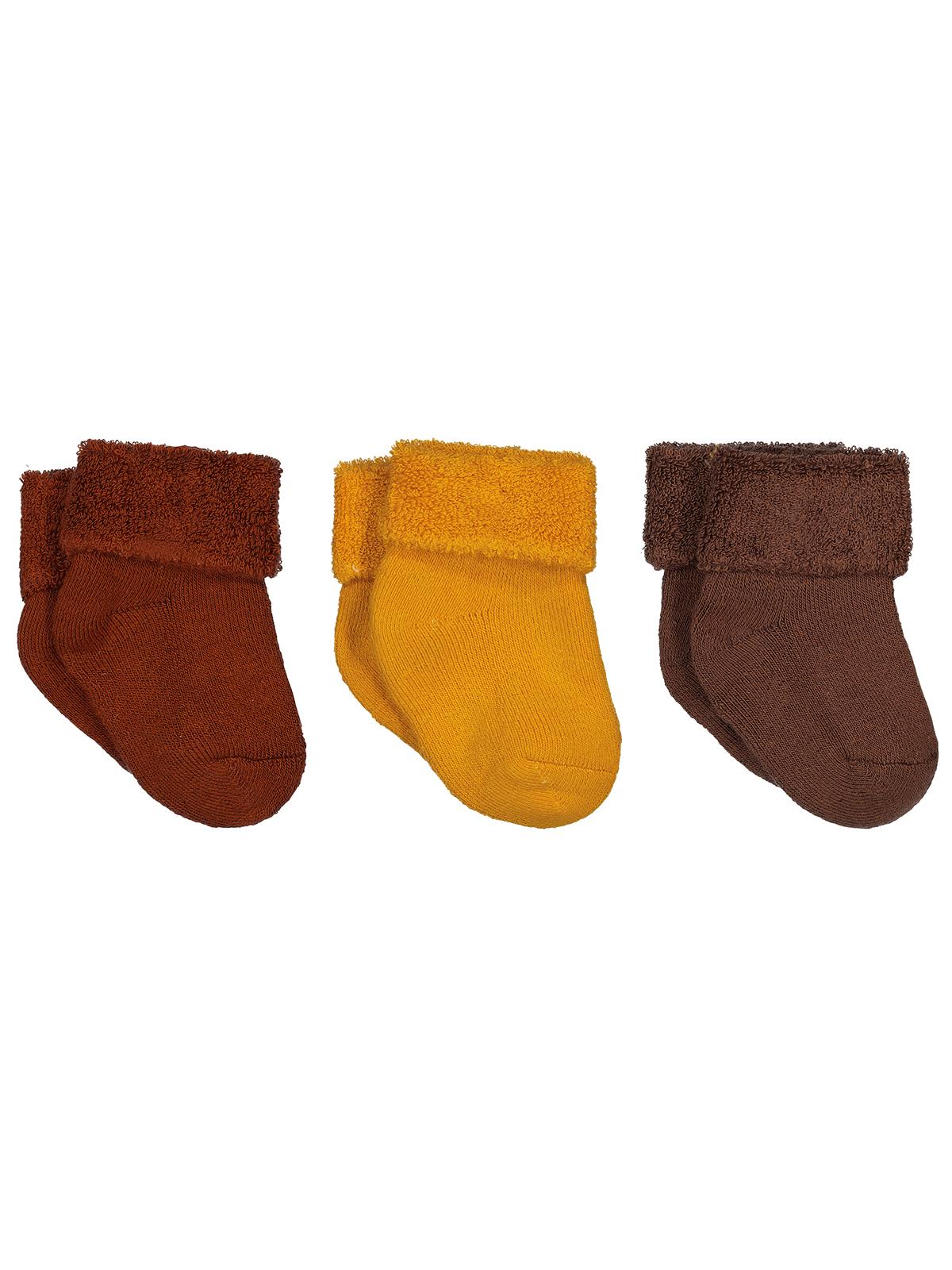 Civil Baby Basic Kıvrık Havlu 6- 3'lü Bebek Erkek Çorap Set