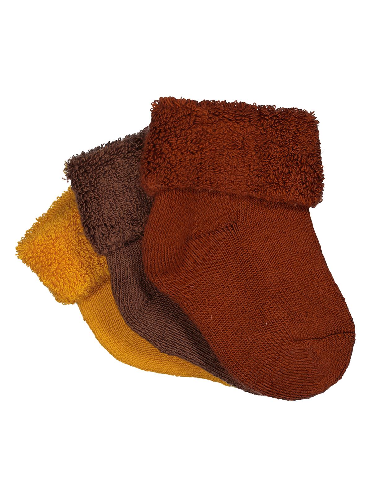 Civil Baby Basic Kıvrık Havlu 6- 3'lü Bebek Erkek Çorap Set