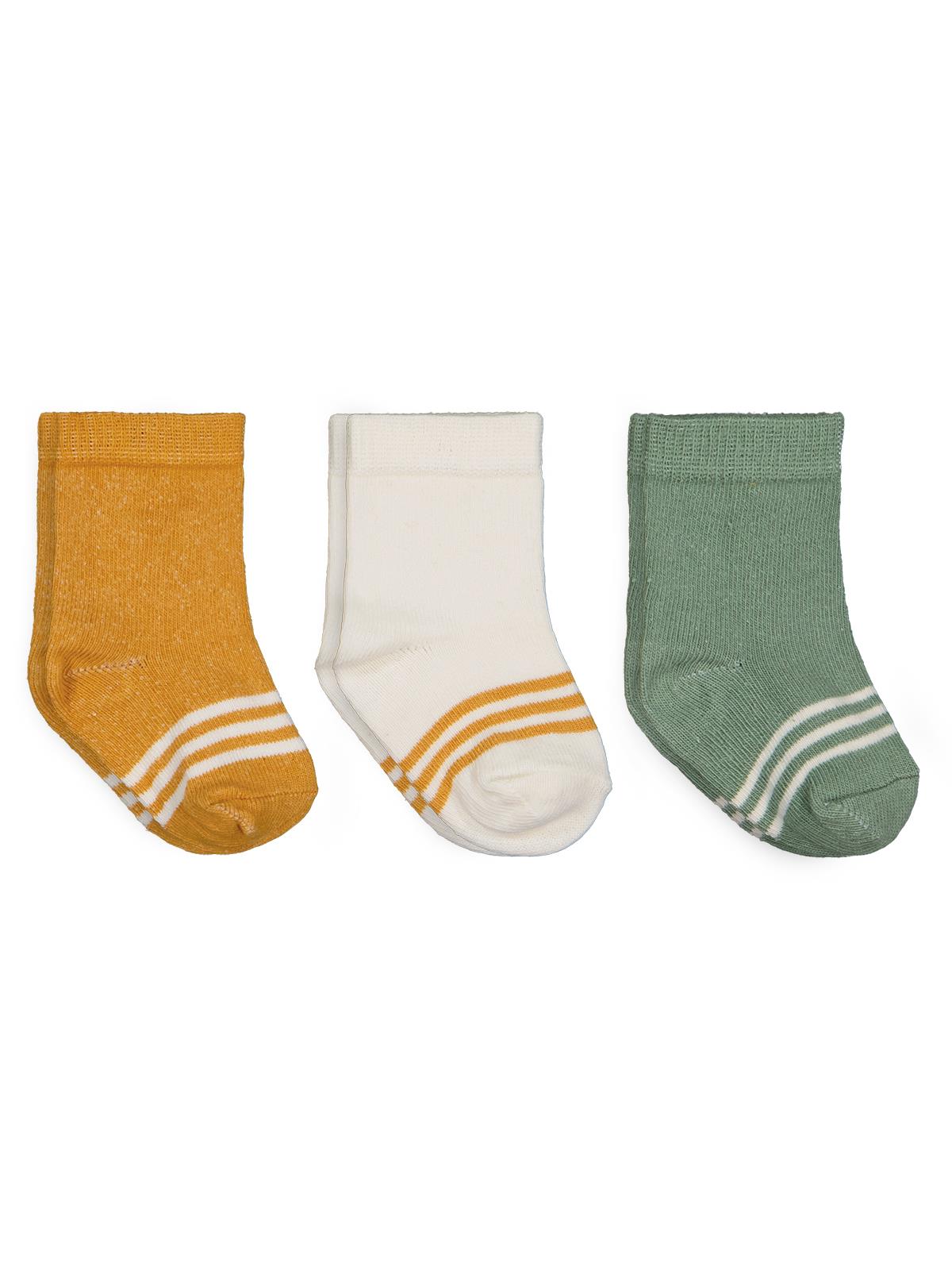 Civil Baby Basic Çizgili 3'lü 6- Bebek Erkek Çorap Set
