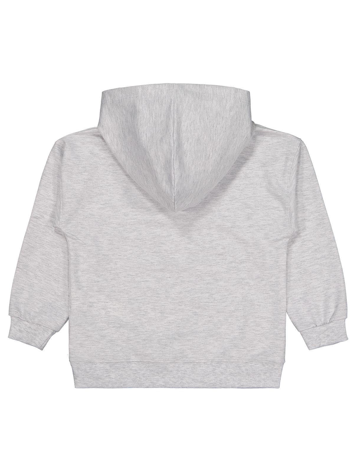 Civil Kız Çocuk CALIFIRNIA Baskılı Sweatshirt | 2 İp Uzun Kol | Okul Kreş ve Günlük Kullanım - Gri