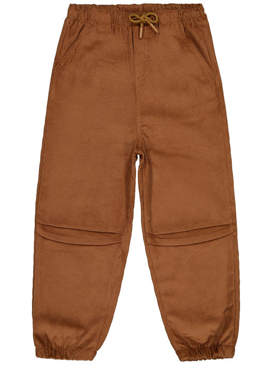 Civil Boys Bağcıklı Joger Kadife 6-9 Yaş Pantolon - Kahve