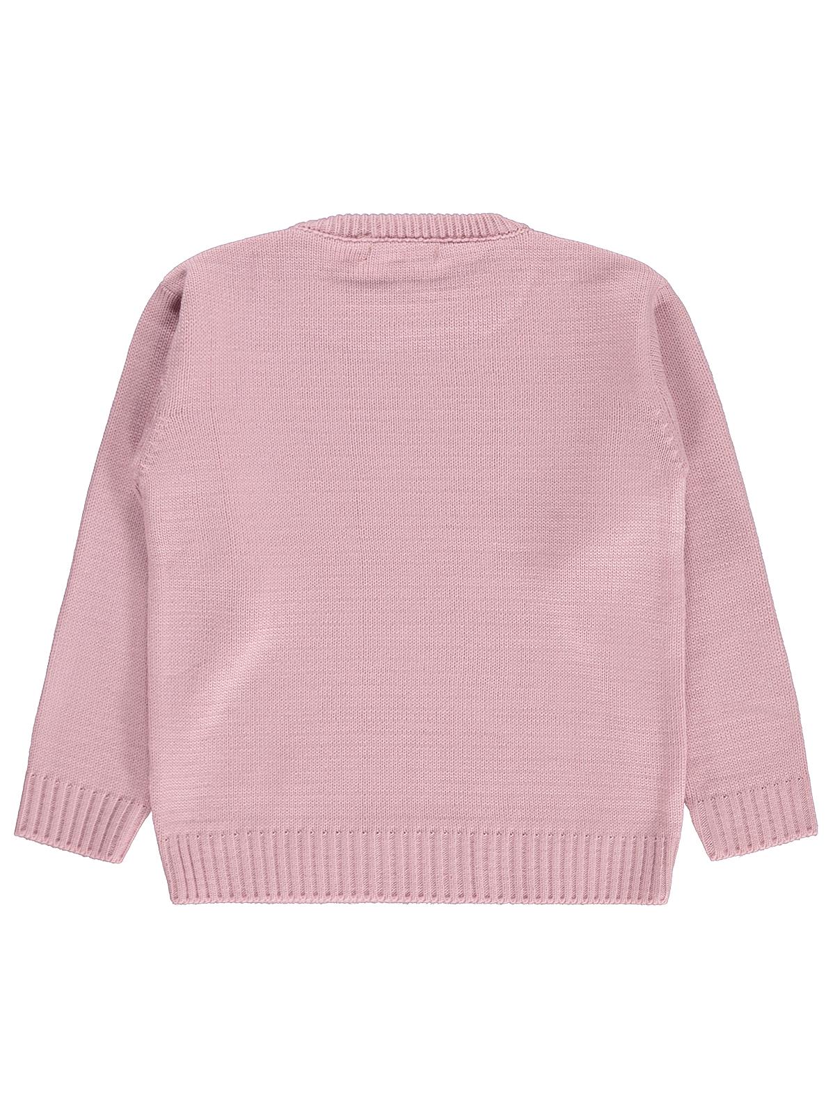 Civil Girls Düz 6-9 Yaş Kazak - Pembe
