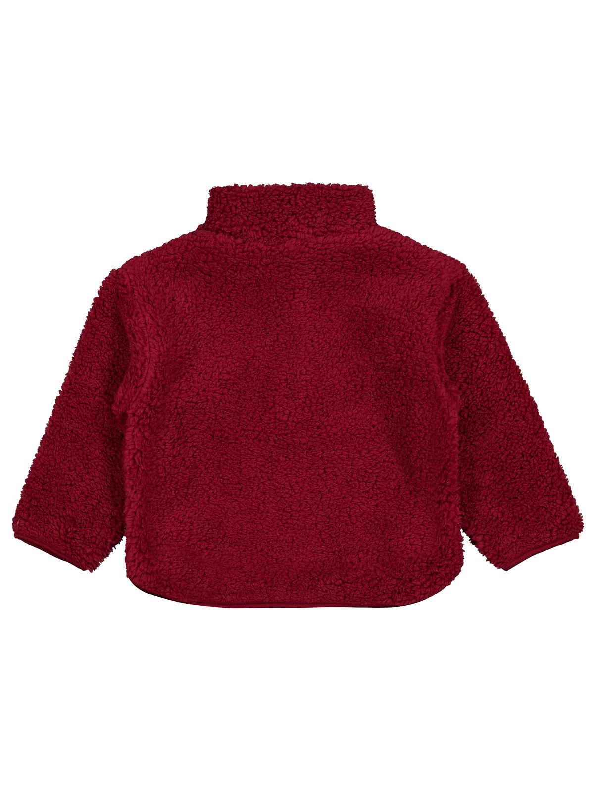 Civil Erkek Çocuk Biyeli Yarım Fermuarlı Sweatshirt | Velsoft | Okul Kreş ve Günlük Kullanım - Bordo