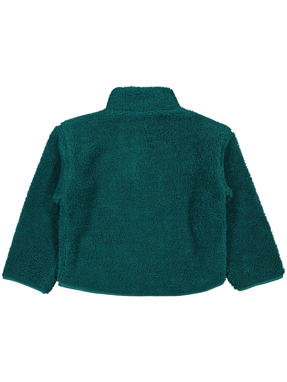 Civil Boys Erkek Çocuk Biyeli Yarım Fermuarlı Sweatshirt | Velsoft | Okul Kreş ve Günlük Kullanım - Yeşil