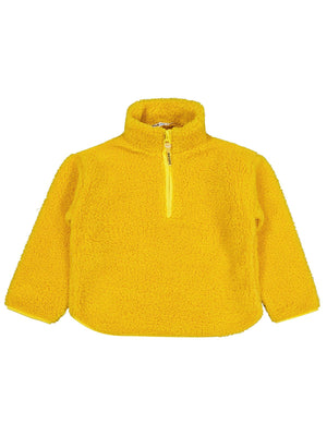Civil Boys Biyeli Yarım Fermuarlı 6-9 Yaş Sweatshirt - Hardal