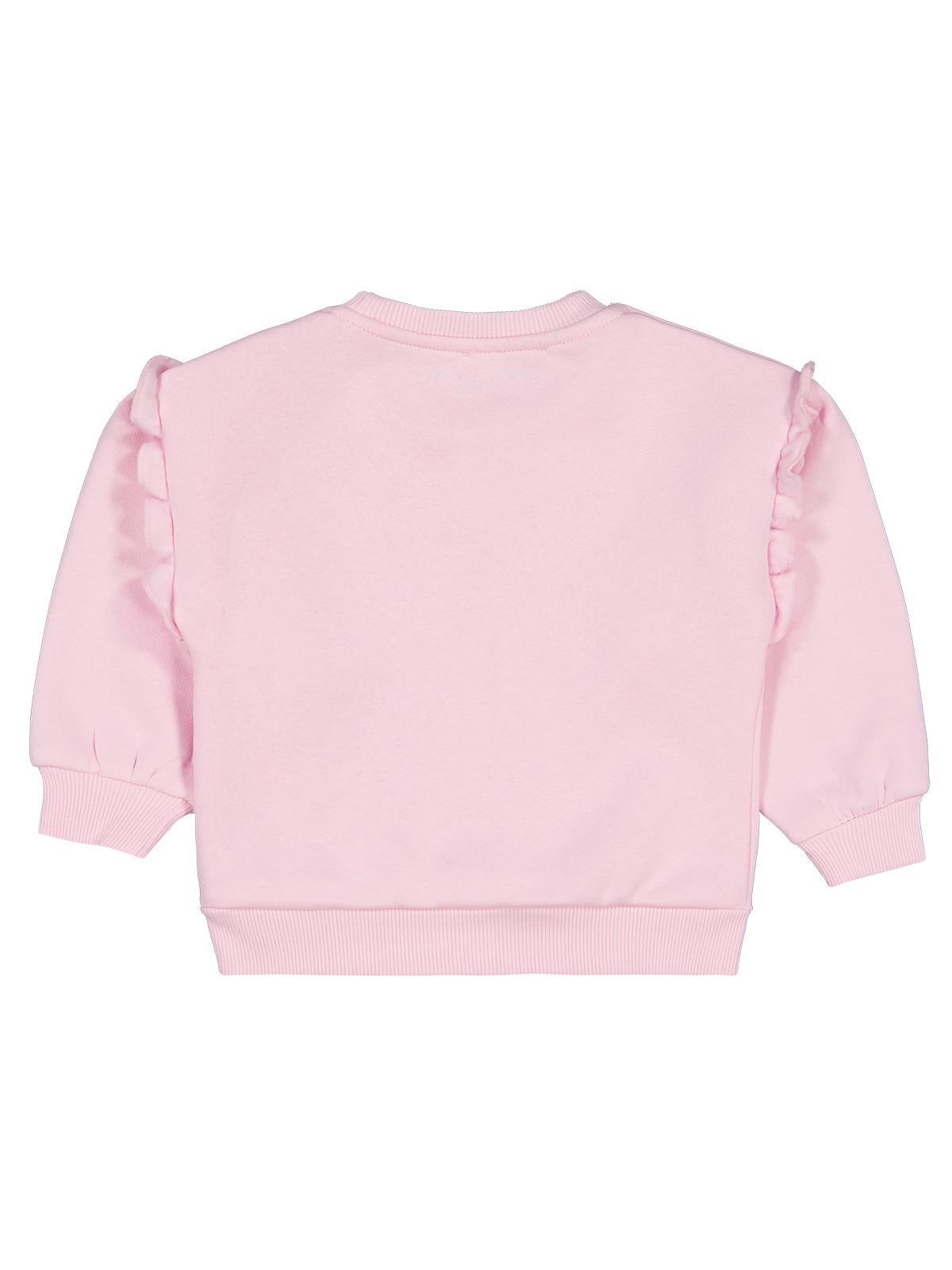 Civil Kız Çocuk SPARKLING Baskılı Sweatshirt | 3 İp Uzun Kol | Okul Kreş ve Günlük Kullanım - Pudra