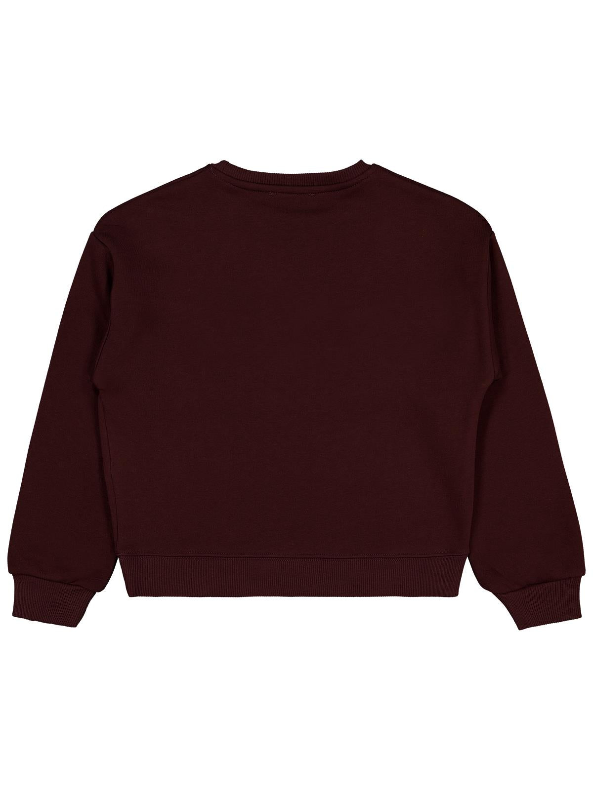 Civil Girls Püsküllü 10-13 Yaş Sweatshirt - Kahve
