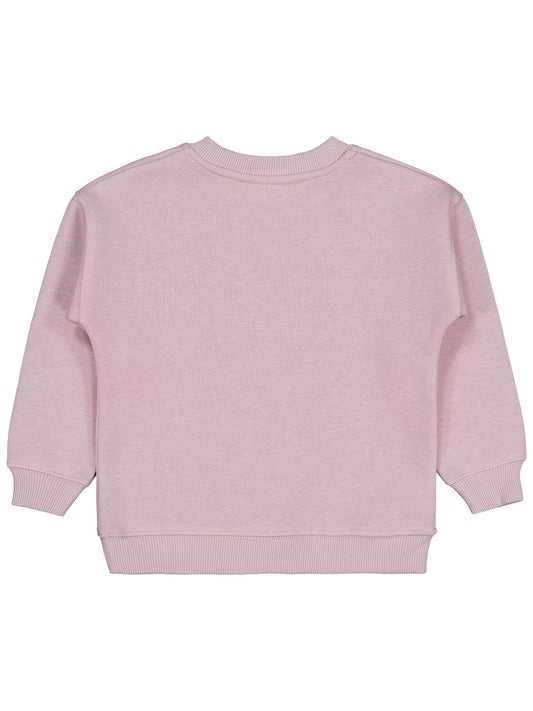 Civil Girls Kız Çocuk POSSITIVE Baskılı Sweatshirt | 3 İp Uzun Kol | Okul Kreş ve Günlük Kullanım - Pembe