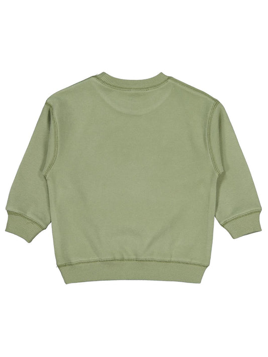 Civil Erkek Çocuk Karyoka Dikişli Sweatshirt | Selanik Uzun Kol | Okul Kreş ve Günlük Kullanım - Haki