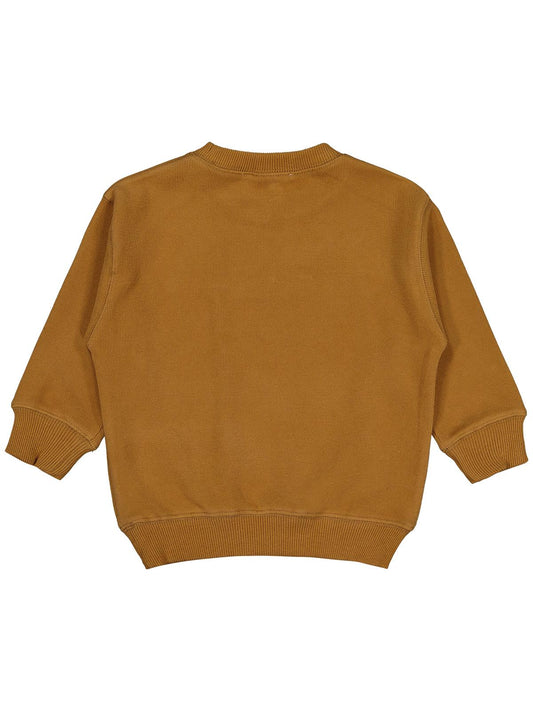 Civil Erkek Çocuk Karyoka Dikişli Sweatshirt | Selanik Uzun Kol | Okul Kreş ve Günlük Kullanım - Kahve