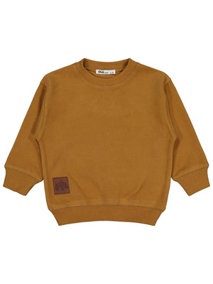 Civil Erkek Çocuk Karyoka Dikişli Sweatshirt | Selanik Uzun Kol | Okul Kreş ve Günlük Kullanım - Kahve