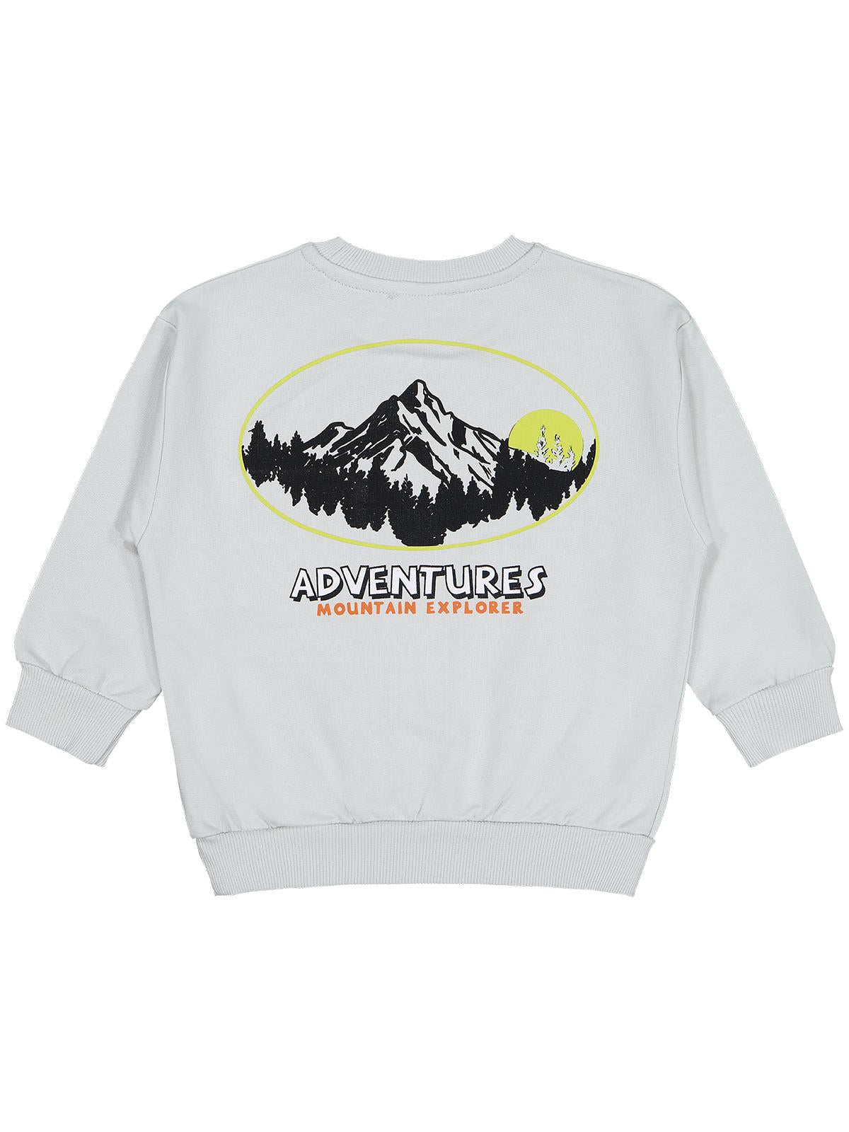 Civil Boys Karyoka Dikişli 2-5 Yaş Sweatshirt - Gri