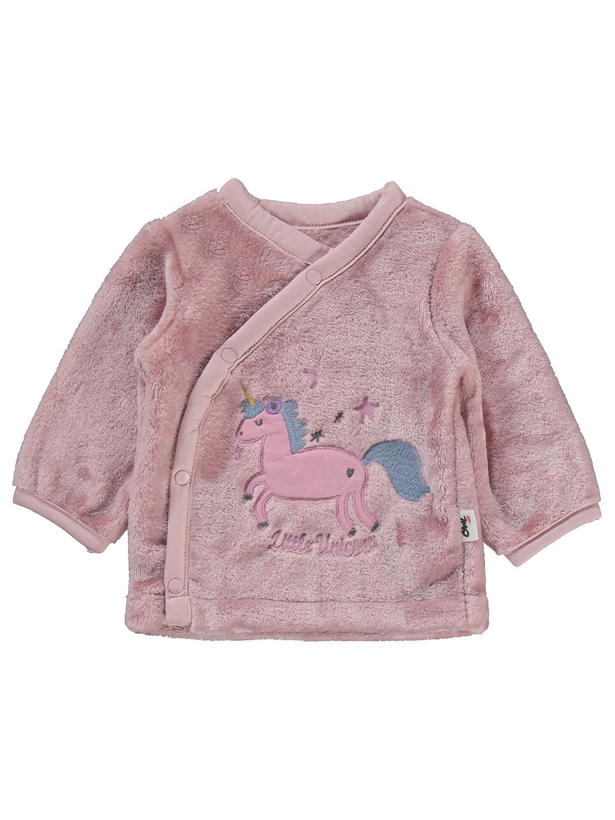 Civil Baby Unicorn Nakışlı  Zıbın Takımları - Pembe