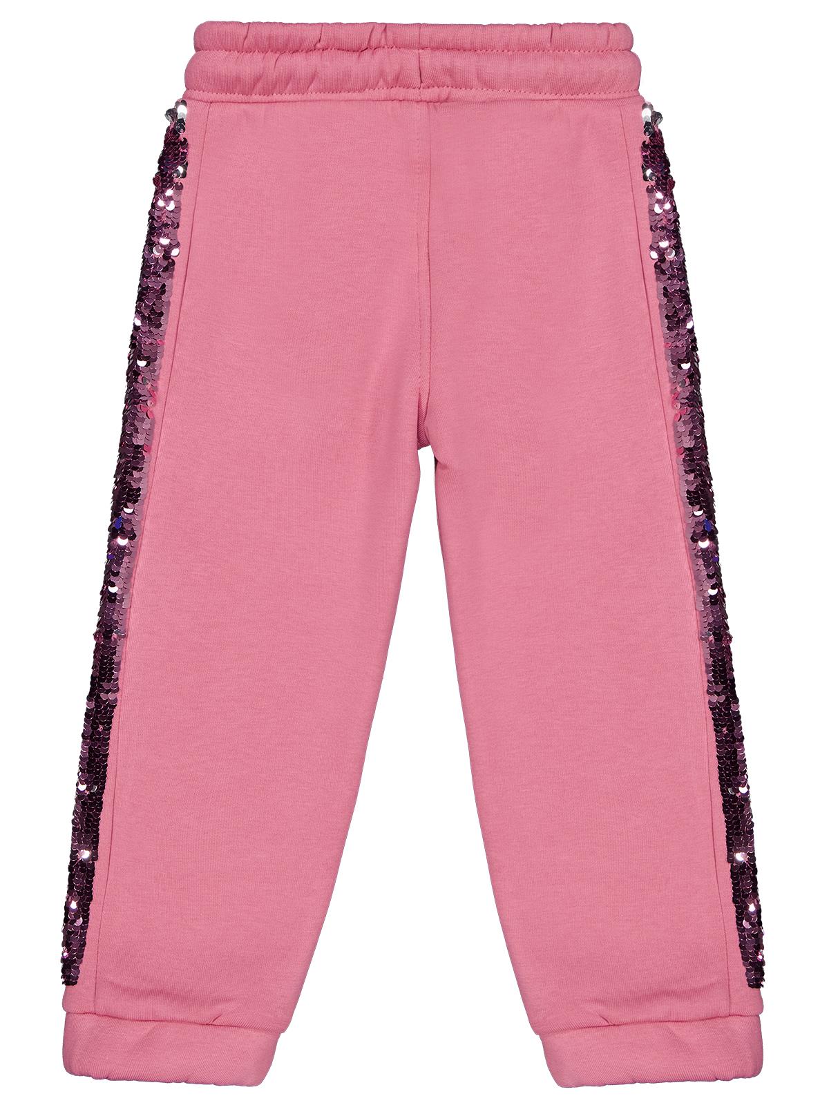 Civil Girls Şerit Pul Nakışlı 2-5 Yaş Eşofman Altı - Pembe