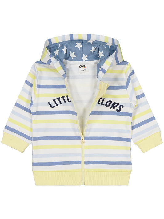 Civil Baby Little Sailors Baskılı 6-18 Ay Hırka - Kırık Beyaz