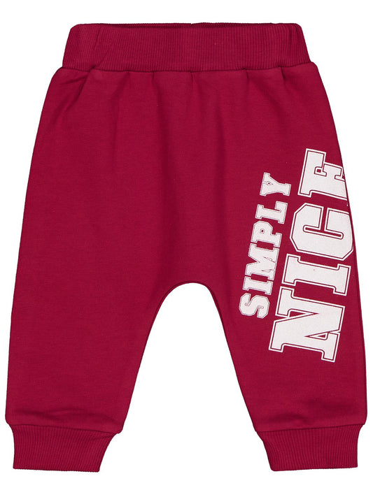 Civil Baby Simply Nice Baskılı 6-18 Ay Tek Alt Bebe - Bordo
