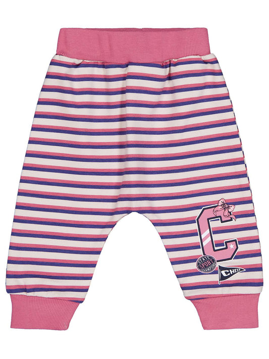 Civil Baby Çizgi Empirme C Baskılı 6-18 Ay Tek Alt Bebe - Pembe
