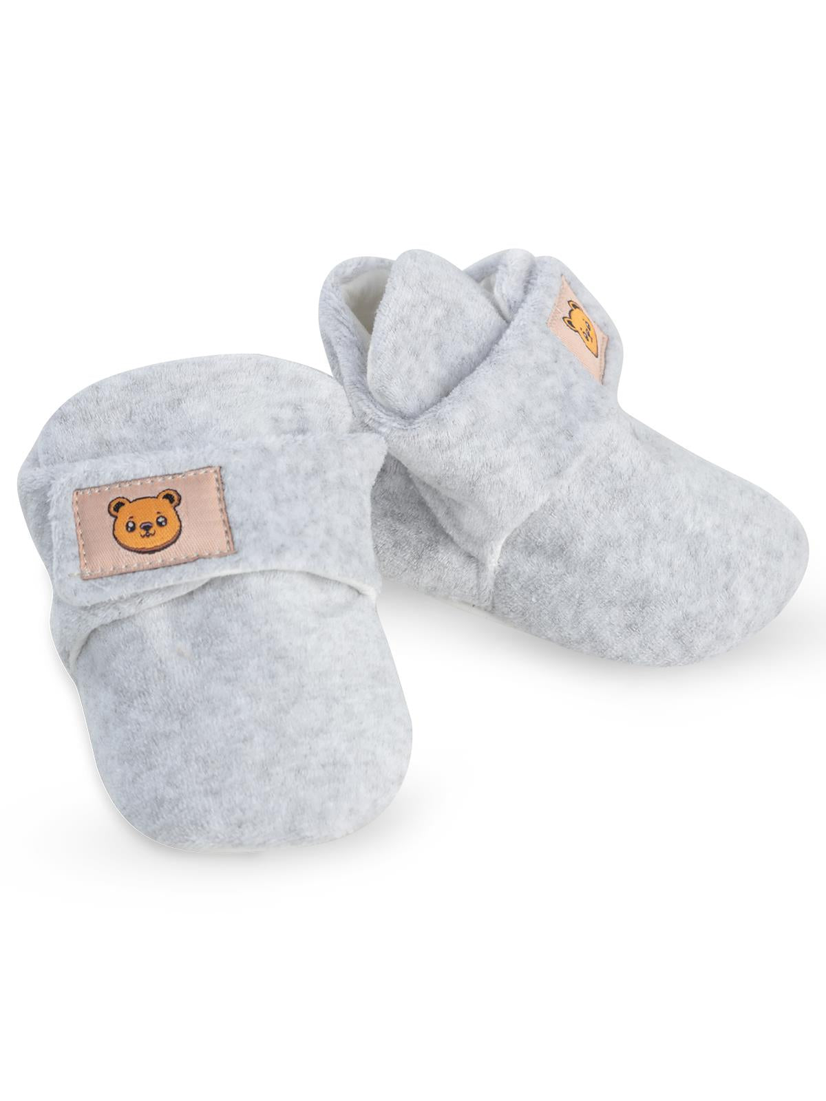 Civil Baby Cırtlı Kadife 17-19 Numara Patik - Gri