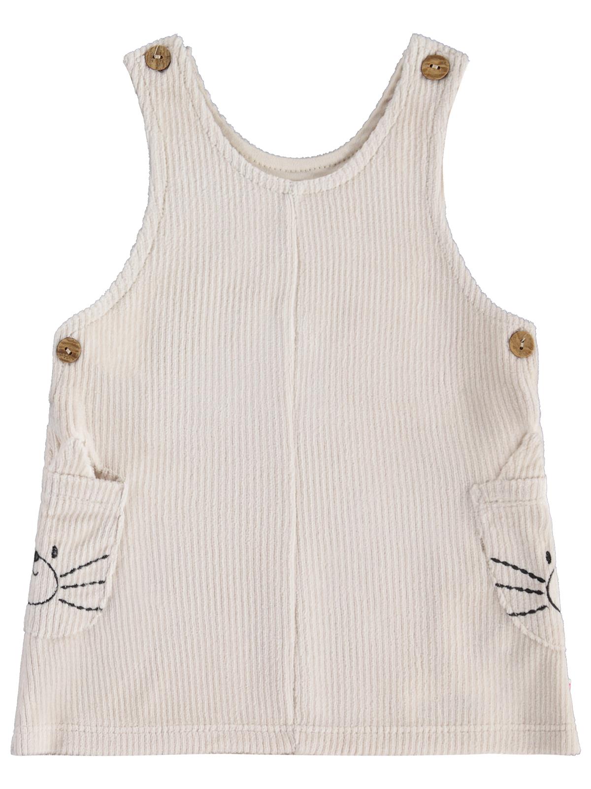 Civil Baby Kedi Empirme Badili 6-18 Ay Elbise - Bej
