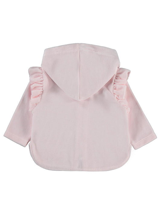 Civil Baby Kol Fırfırlı 6-18 Ay Hırka - Pembe