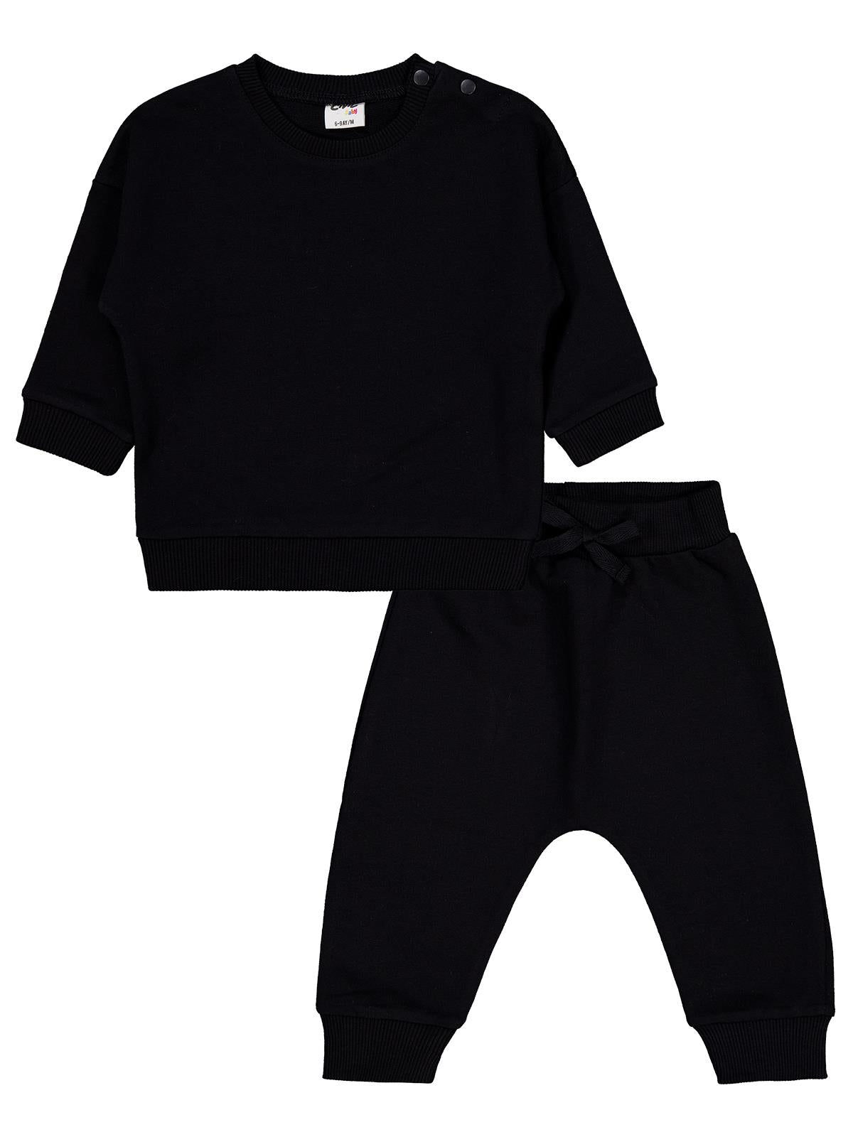 Civil Baby Basic 6-18 Ay Takım - Siyah