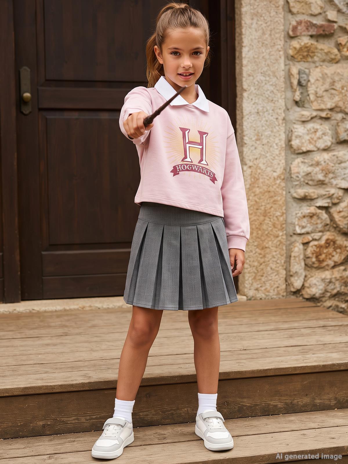 Harry Potter 6-9 Yaş Sweatshirt - Pembe