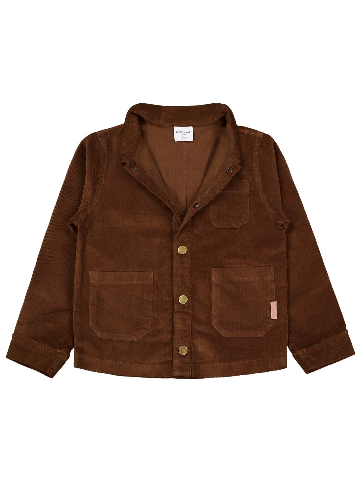 Pierre Cardin Kadife 10-12 Yaş Ceket - Kahve