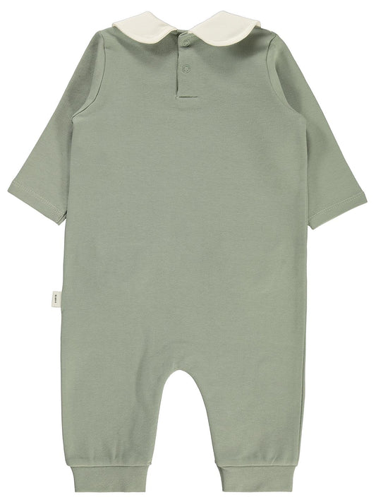 Civil Baby Çiçek Cep Baskı 6-18 Ay Tulum - Yeşil