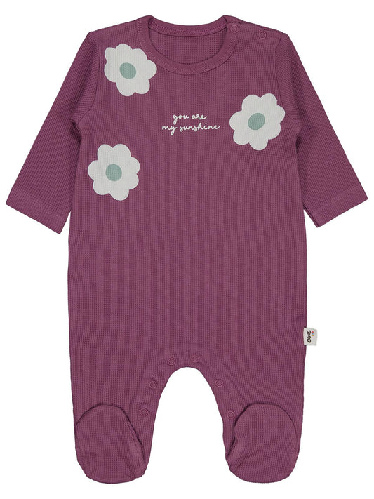 Civil Baby My Sunshine Baskılı 1-9 Ay Tulum - Pembe
