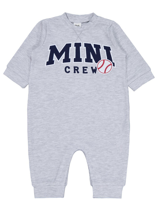 Civil Baby Mini Crew Baskılı 6-18 Ay Tulum - Gri