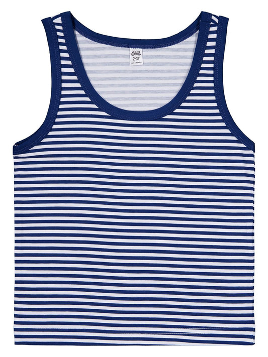 Civil Erkek Çocuk Sailor Erkek Çocuk 2'li Atlet | Likralı Süprem | Okul Kreş ve Günlük Kullanım