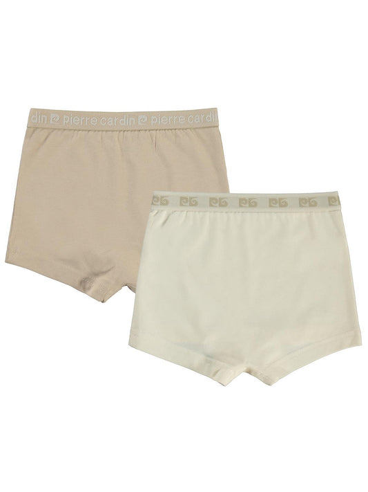 Pierre Cardin Kız Çocuk 2'li Boxer | Modal Baskılı | Okul Kreş ve Günlük Kullanım
